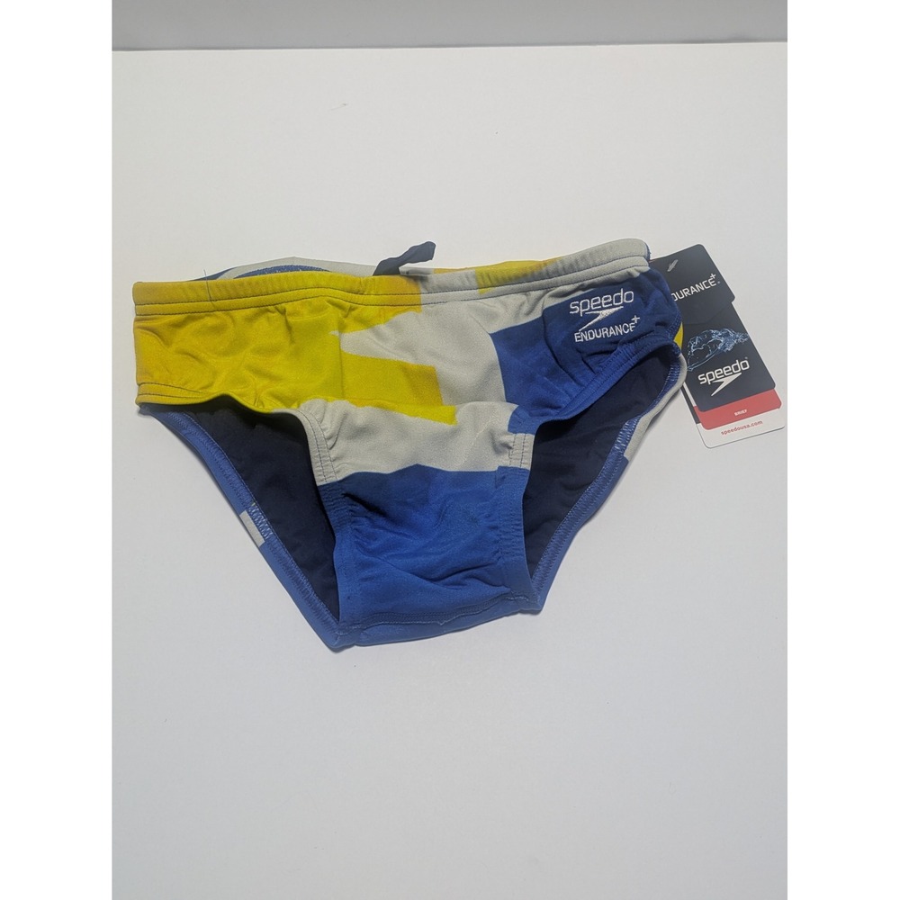 Speedo Mens Glimmer Brief Endurance+ Swimsuit Sapphire Gold 28